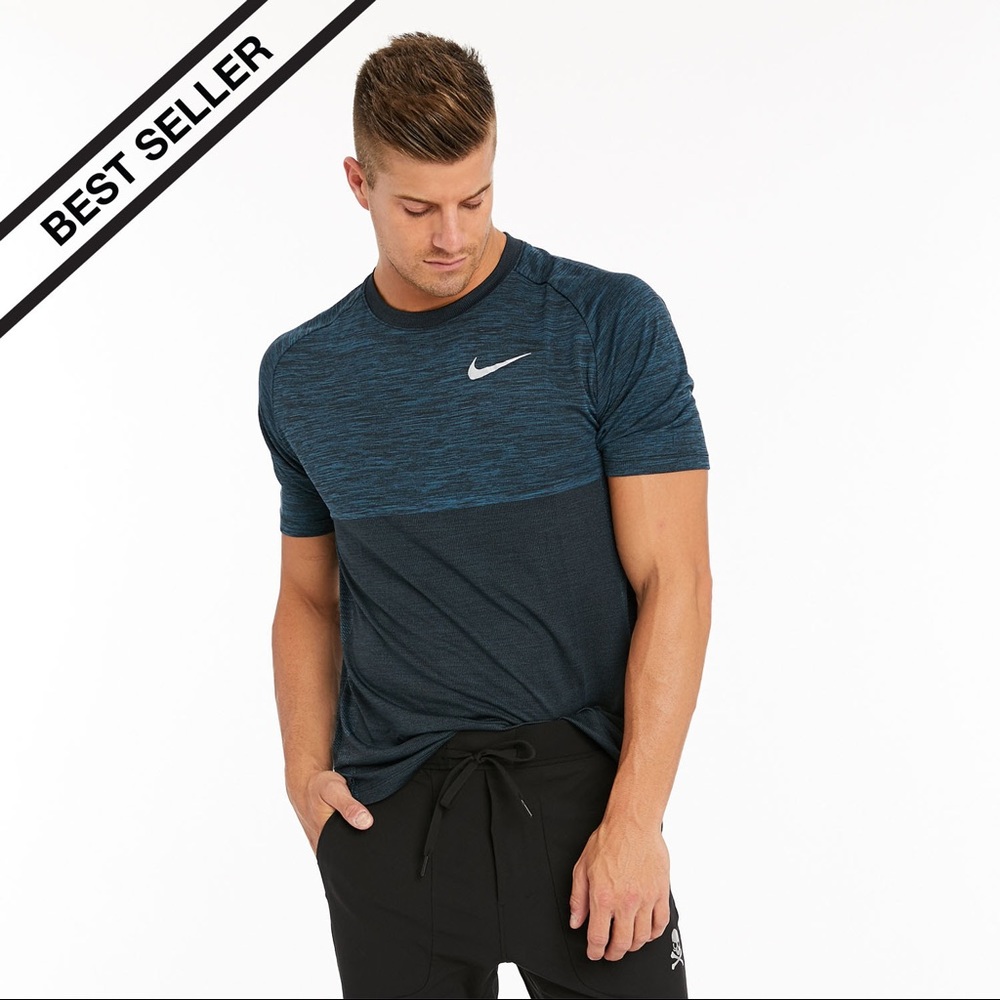 Nike x SoulCycle blue short sleeve workout tee